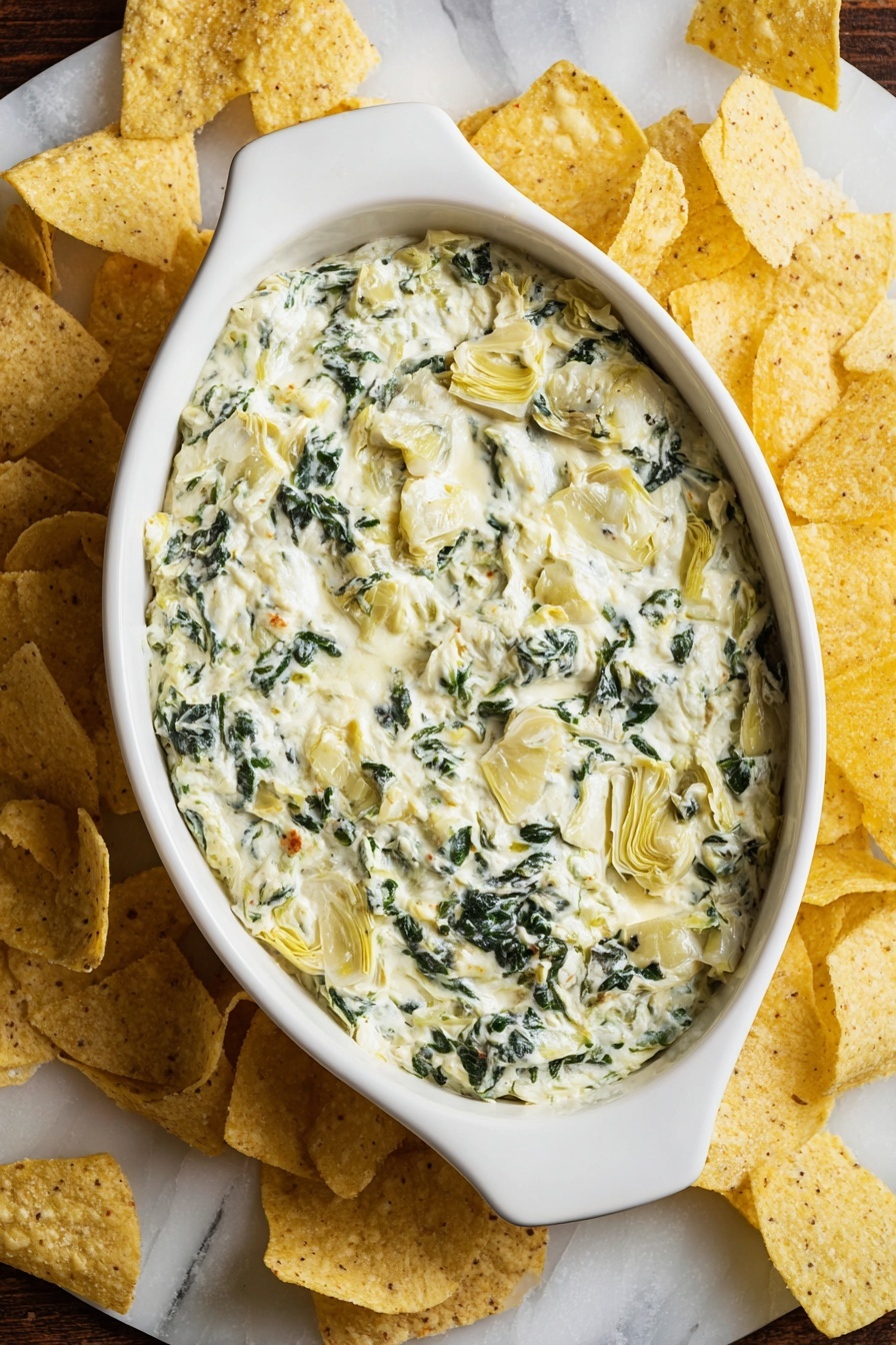 Cream Cheese Spinach Artichoke Dip Recipe - Recipe Image
